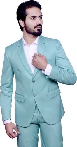 Full Sleeves Plain Pattern Mens Formal Two Piece Suits - Cotton Blend, Sizes S To Xxxl, All Colors Available - Skin Friendly, Attractive Design For Formal Wear