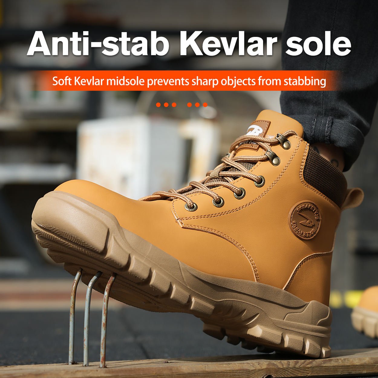 Non-Slip Steel Toe Work Shoes