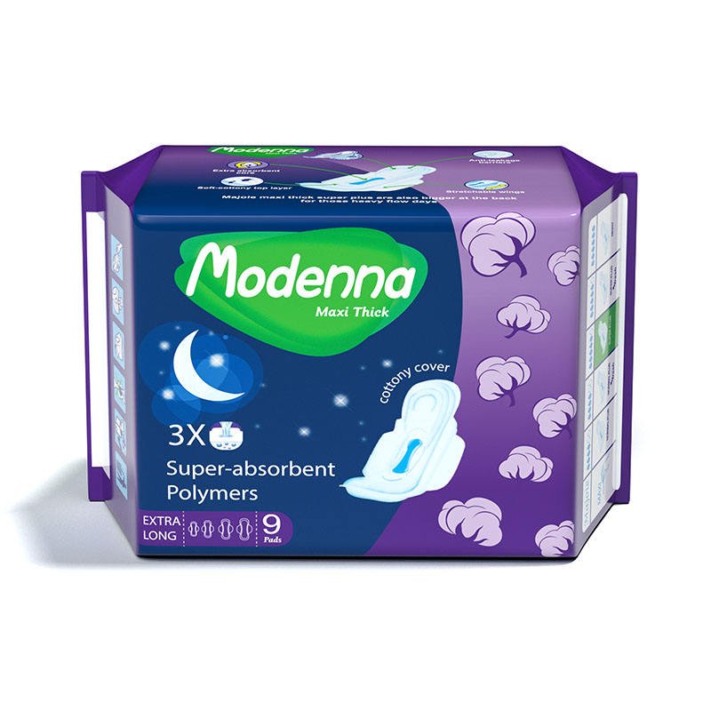 Eco Friendly Disposable Cotton Winged Sanitary Pads