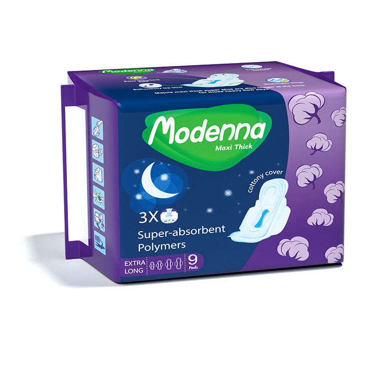 Eco Friendly Disposable Cotton Winged Sanitary Pads