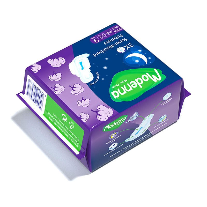 Eco Friendly Disposable Cotton Winged Sanitary Pads