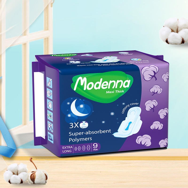 Eco Friendly Disposable Cotton Winged Sanitary Pads