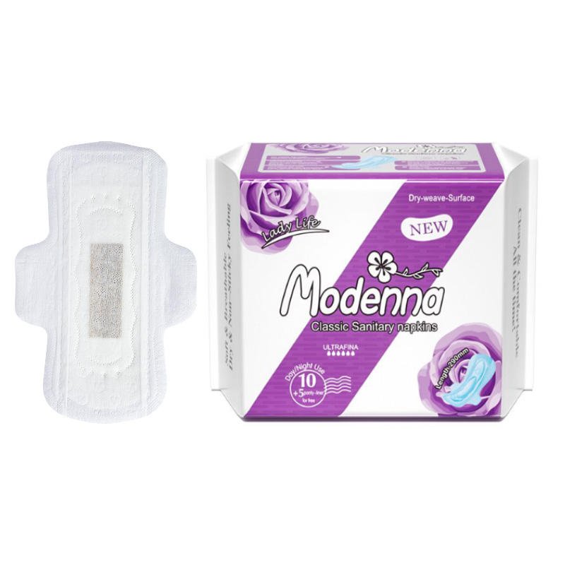 Ultra-Thin Cotton Winged Sanitary Pads With Super Absorbency 