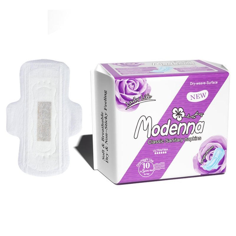 Ultra-Thin Cotton Winged Sanitary Pads With Super Absorbency 