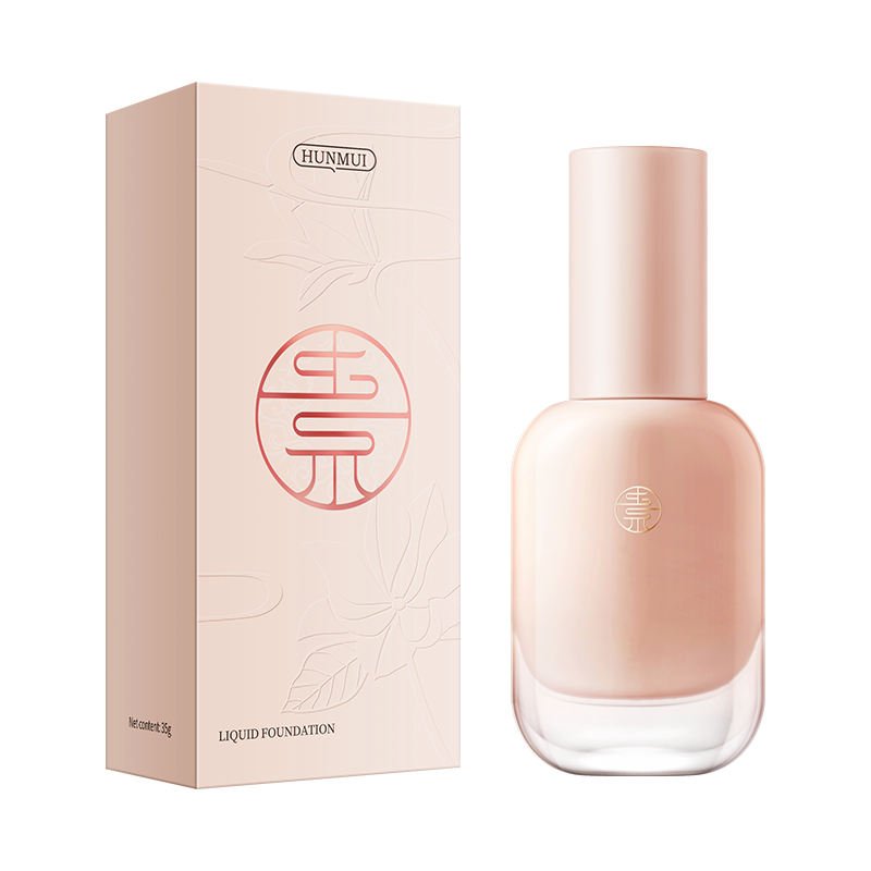 HUNMUI 35g Liquid Foundation for Oily Skin Full Coverage Matte Long-Lasting Waterproof Makeup