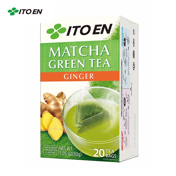 Private Label Japan Ginger Matcha Green Tea Bag Natural Ingredients Free From Additives flavor tea