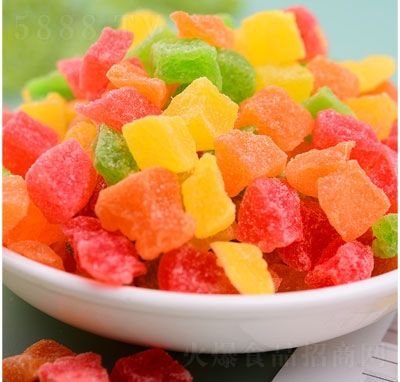Delicious and Fragrant, Soft and High-quality Four-color Papaya Cubes