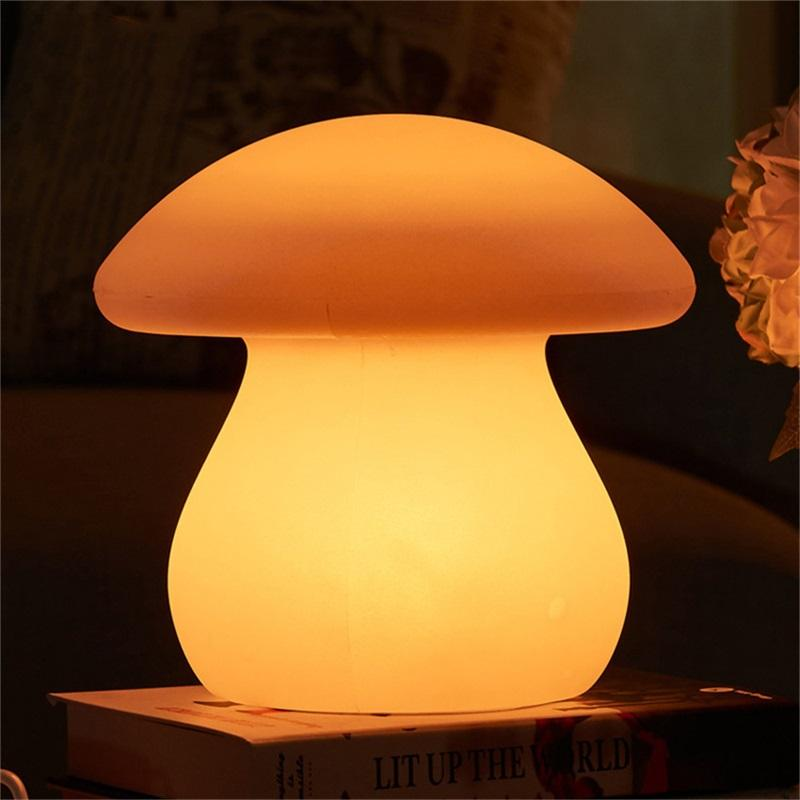 Hot Sale LED Night Lights Creative Mushroom Contemporary Decorative for Home Table Atmosphere Lamps