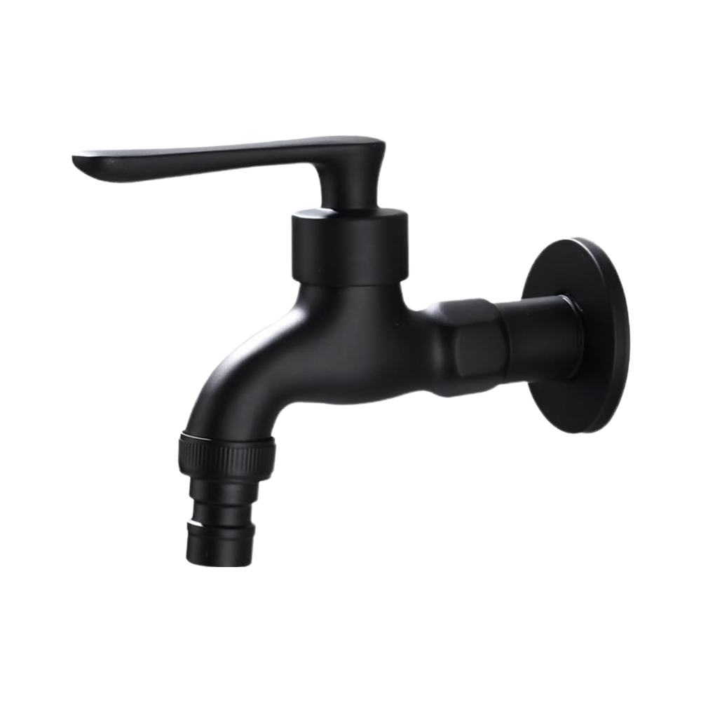 Factory Supply Modern Wall-mounted Zinc Polished Basin Washing Machine Faucet Bathroom 1/2 3/4 Garden Bibcock