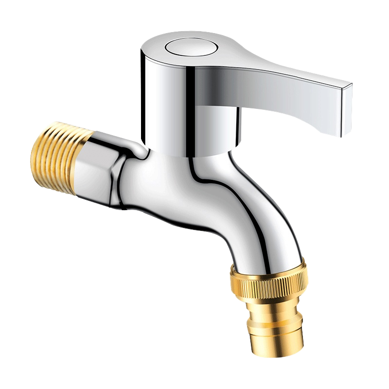 New Design Outdoor Single Tap Outlet Stainless Steel Garden Faucet Cold Water Tap Washing Machine Bibcock