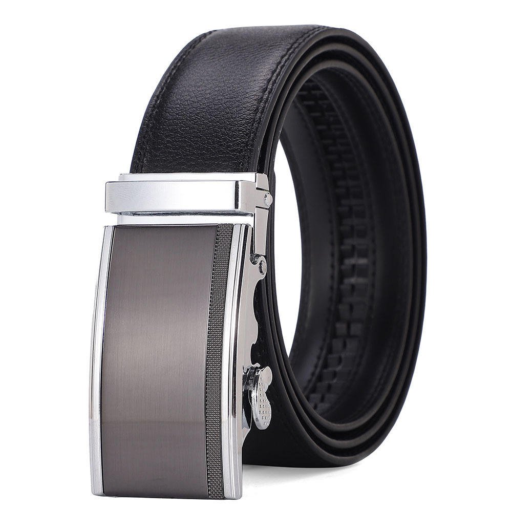 Men's Luxury Western Style Genuine Cow Hide Leather Belt Alloy Auto Lock Buckle Eco-Friendly Breathable Lightweight Floral 3.5cm