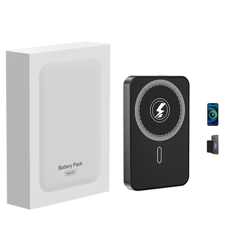 Custom Portable Power Banks 5000mAh 10000mAh Capacity for Global Market Magnetic Wireless Charger 5000 10000 Mah Metal PowerBank