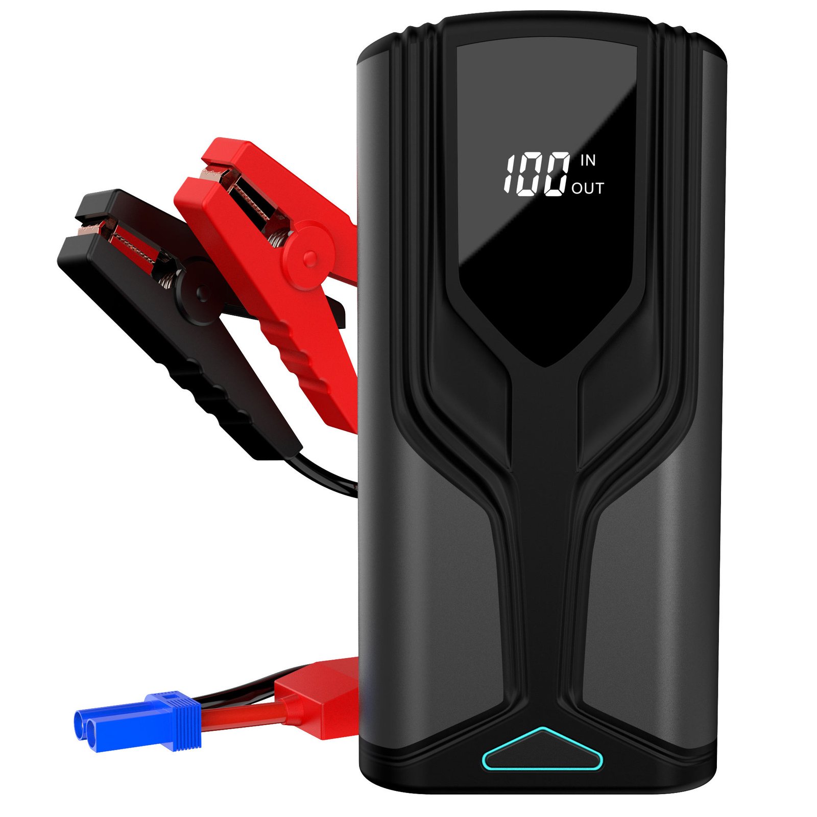 Mocny Rozrusznik Jump Starter Booster Emergency Tool Kit 59.2Wh 16000mAh Powerbank QC3.0 LED Flashlight