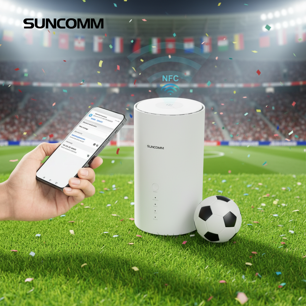 WorldCup SDX72 Qualcomm 5G CPE Router WiFi 7 Dual-band High-speed Guest Network 5G SIM Firewall VPN EU Version Home Use