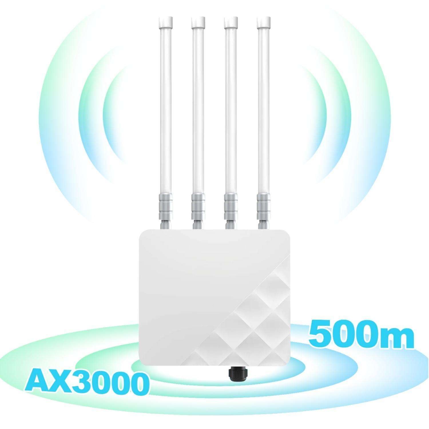 SUNCOMM AP600 Newest WiFi 6 11AX 3000Mbps Outdoor Access Point 500m Range Firewall IP67 Waterproof Hotspot Repeater
