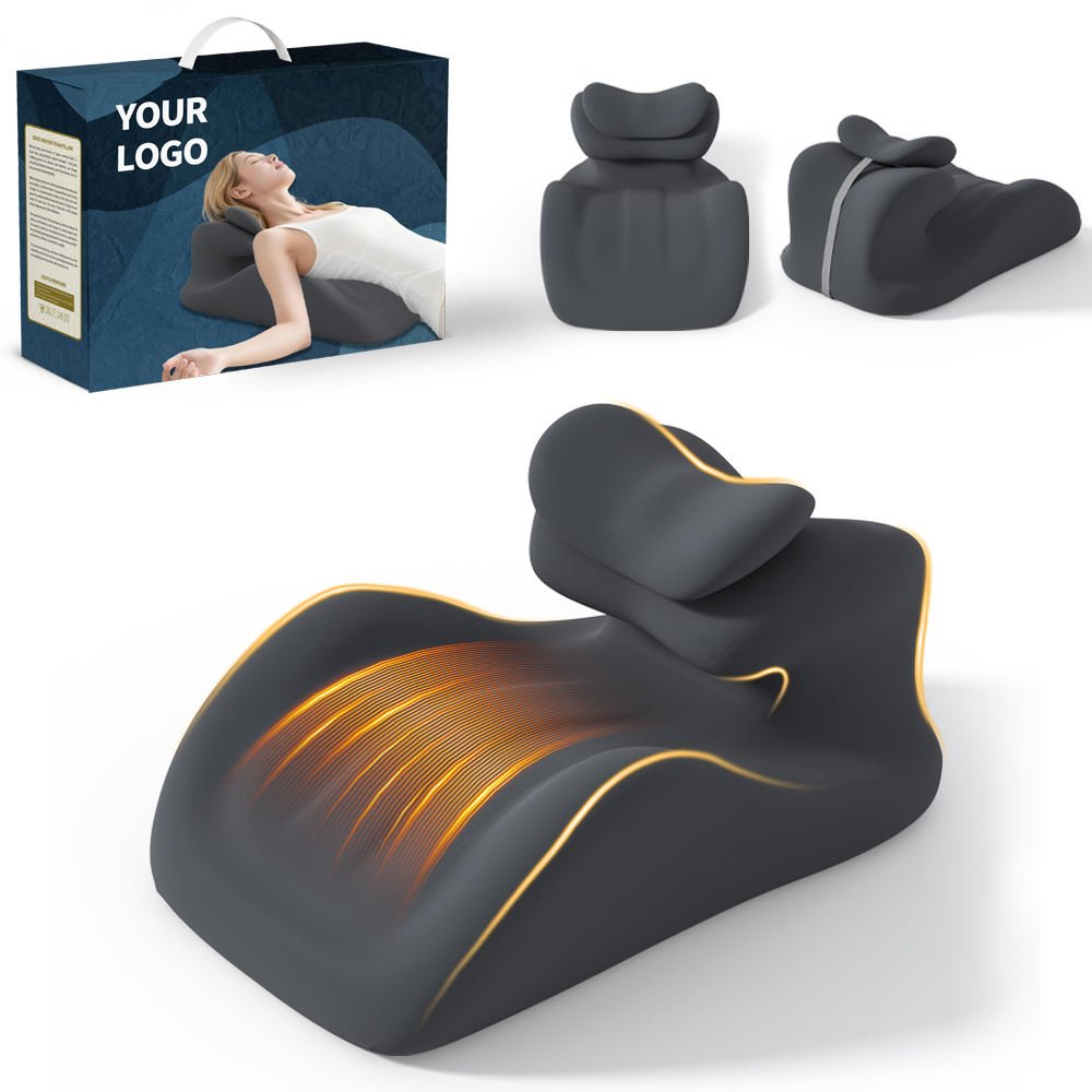 Reading Pillow for Bed, Lying and Prone, Ergonomic Memory Foam Bed Wedge Pillow for Headboard, Back Support Pillows on Bedrest