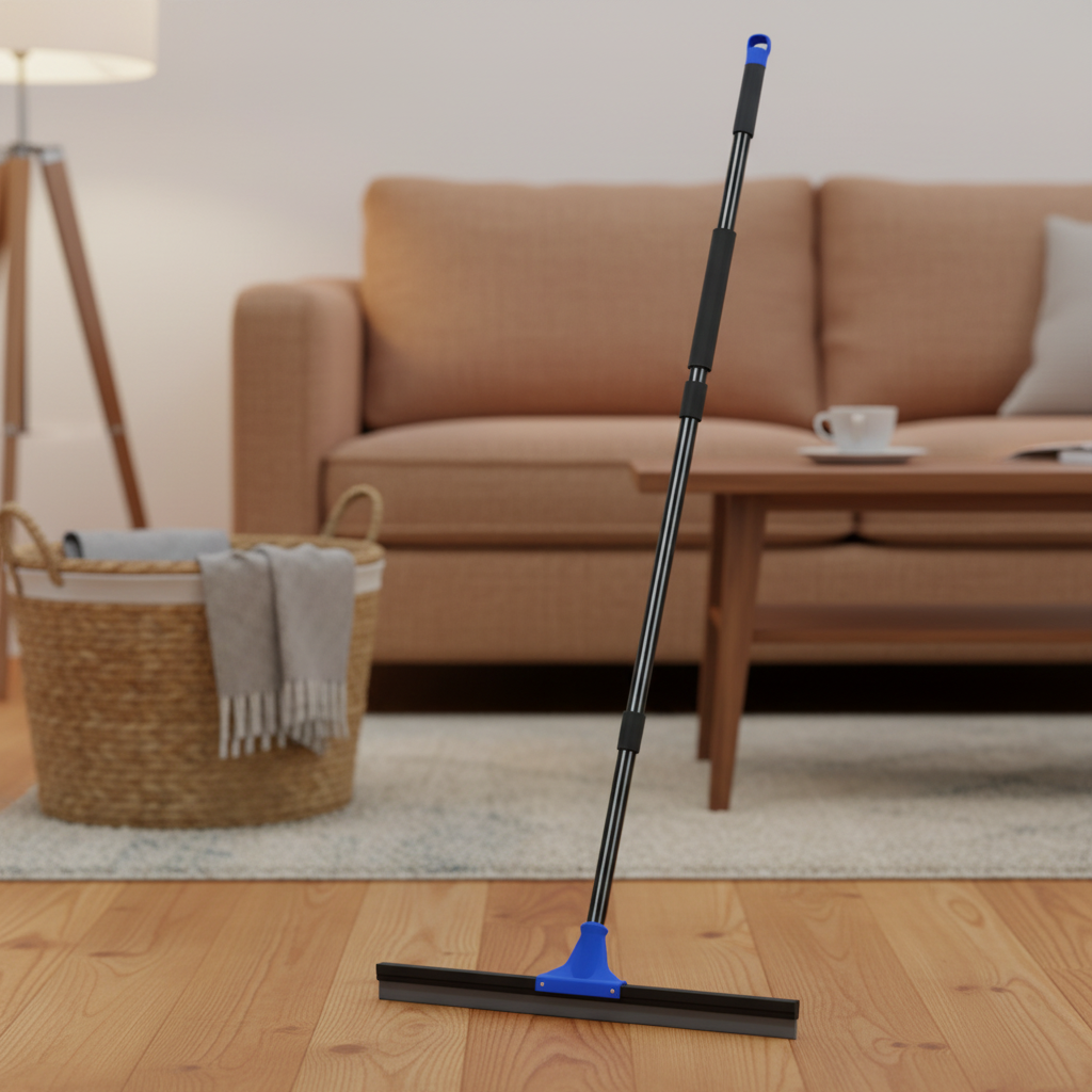 Floor Squeegee Broom Heavy Duty for Kitchen, Swimming Pool, Concrete Floors,Shower Tiles,Garages,Windows,Glass,Pet Hair Removal