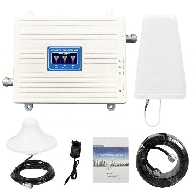 2026 Hot Selling 65dbi Gain 4g Mobile signal Booster With Outdoor PLA and Indoor Ceiling Antenna