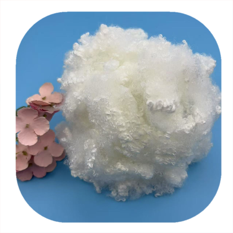Soft 3D 51MM Virgin Grade Stufiing Hollow Conjugated Siliconized HCS Polyester Fiber for Filling