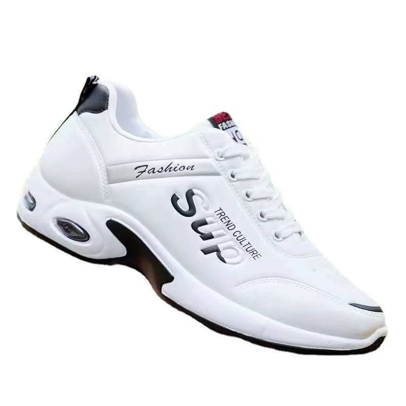 Wholesale Custom Barefoot Fashionable Men Sport Running Shoes Breathable Cushioning Height Increasing Light Weight Spring/Autumn