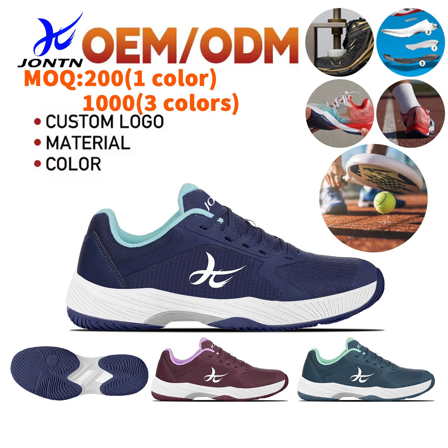 Palas Zapatillas Padel Tennis Shoes Quality Price Unisex Spring Winter Summer Mesh Upper Rubber Outsole Foot Support Stability