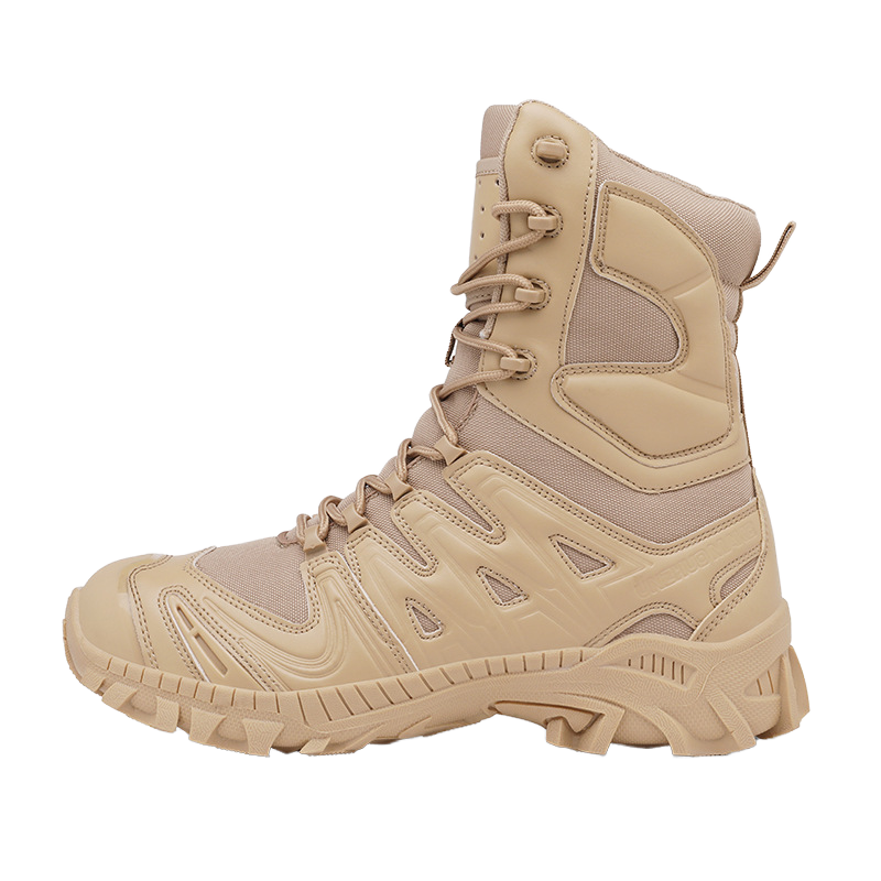 Men's Lightweight Tactical Combat Boots Wholesale Outdoor High Top Breathable Non-slip Hiking Boots Waterproof Autumn/Winter TPR