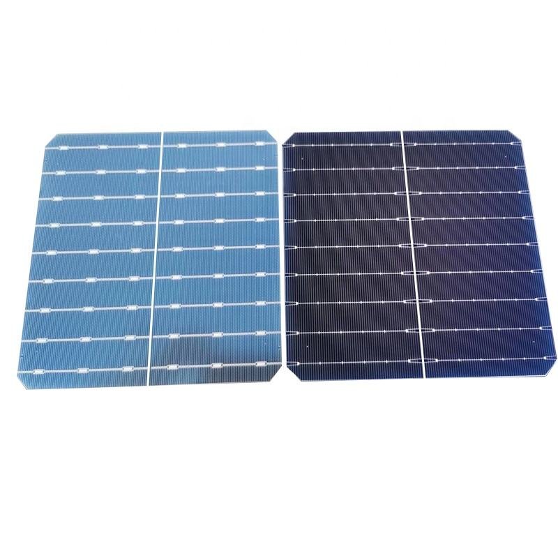 High Quality 166*166mm 6.54inch Bifacial BIFI Monocrystalline Photovoltaic Solar Cells 16BB 6.138W Factory Direct