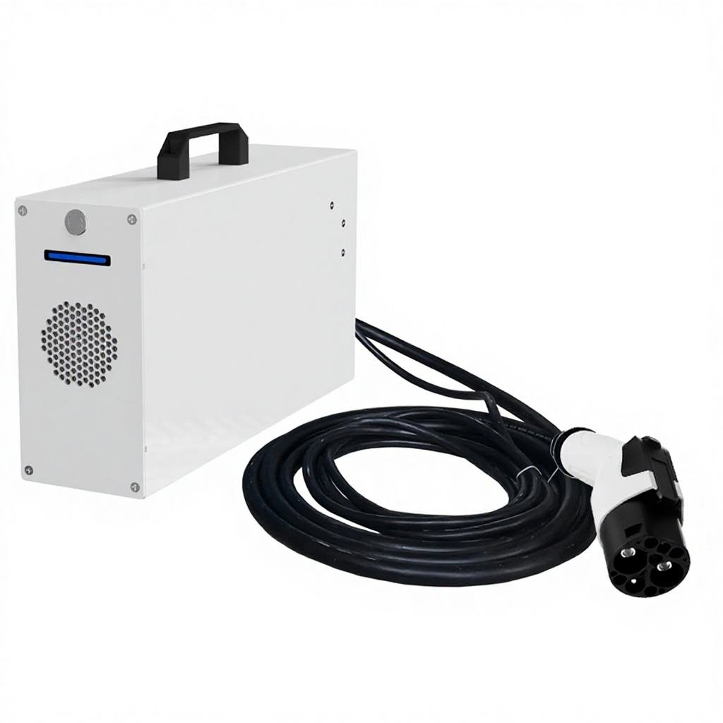 Olink Portable Outdoor Mobile Ev Charging Station CCS CHAdeMO NACS Ev Charger Charging Station 7KW Portable DC Charger