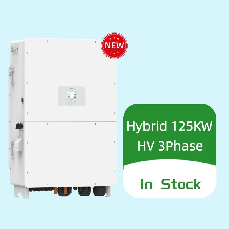 For SUN-125K-SG02HP3-EU-GM10 125KW Triple Output Hybrid Solar Inverter 3 Phase High-Voltage 150-800V Input 98.7% Efficiency