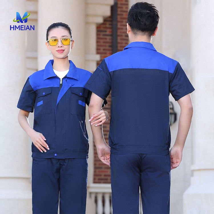Short Sleeve Work Clothing Industrial Uniform Maintenance Industrial Workwear Corporate Electrician Construction Workwear