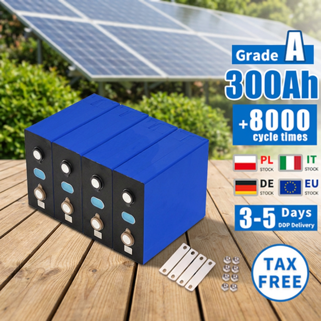 Higee Rechargeable 3.2V 300AH Lifepo4 Battery Cells Prismatic Lithium Solar Batteries 100ah 200ah 230ah 280Ah 314ah 340ah Sizes