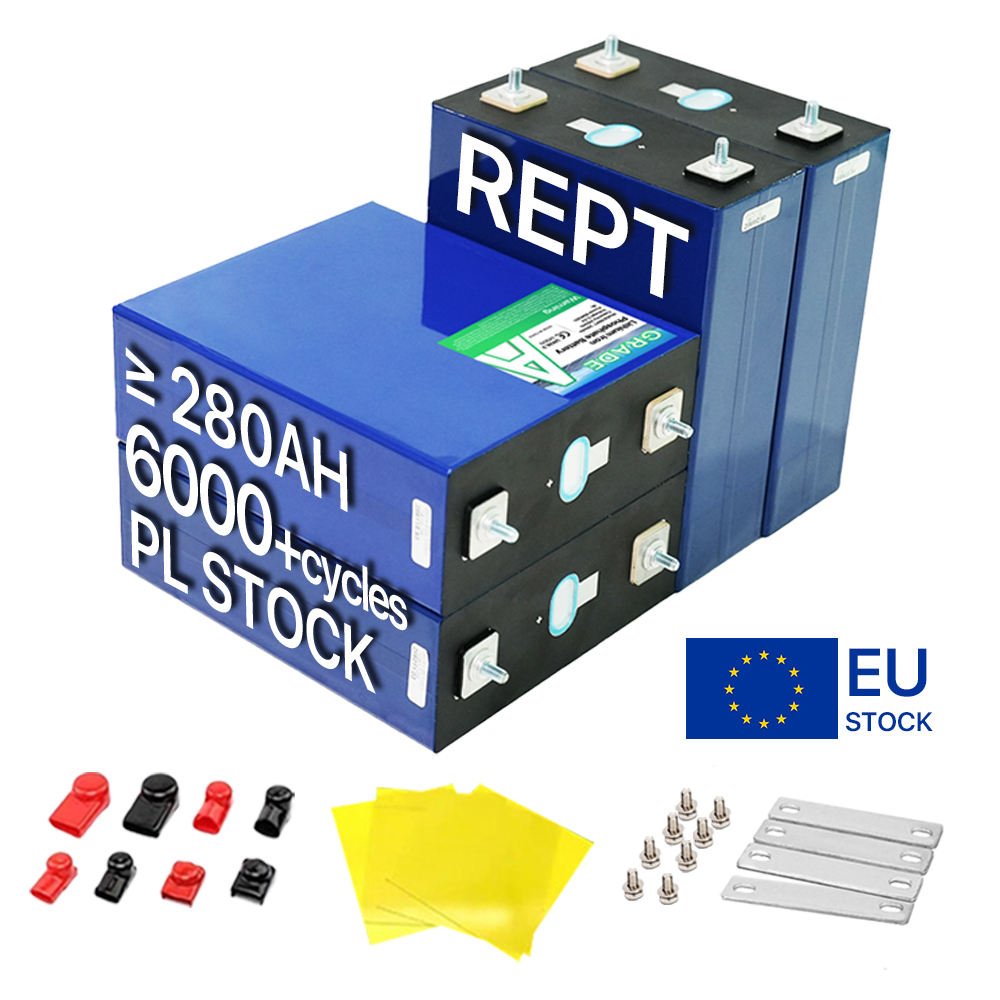 EU Stock Fast Delivery REPT Prismatic 314Ah 330Ah LiFePO4 3.2V Grade a Battery 280Ah Lifepo4 Cell with 8000 Cycles
