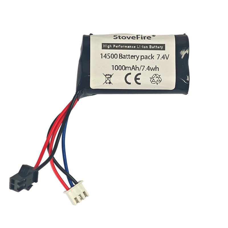 7.4 Volt Lithium Ion Battery 1000mAh 800mah 500mAh Factory Direct 14500 for RC Airplane Wholesale Rechargeable Li-ion Battery