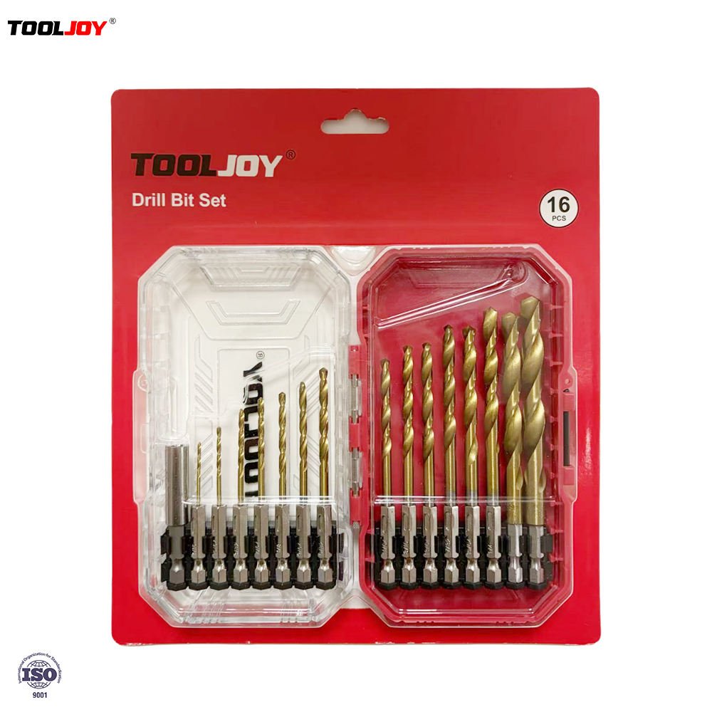 TOOLJOY Factory Supply 16pcs Customized Screwdriver Drill Bit Set & Bit Holder Portable Box OEM ODM DIY Tool Set
