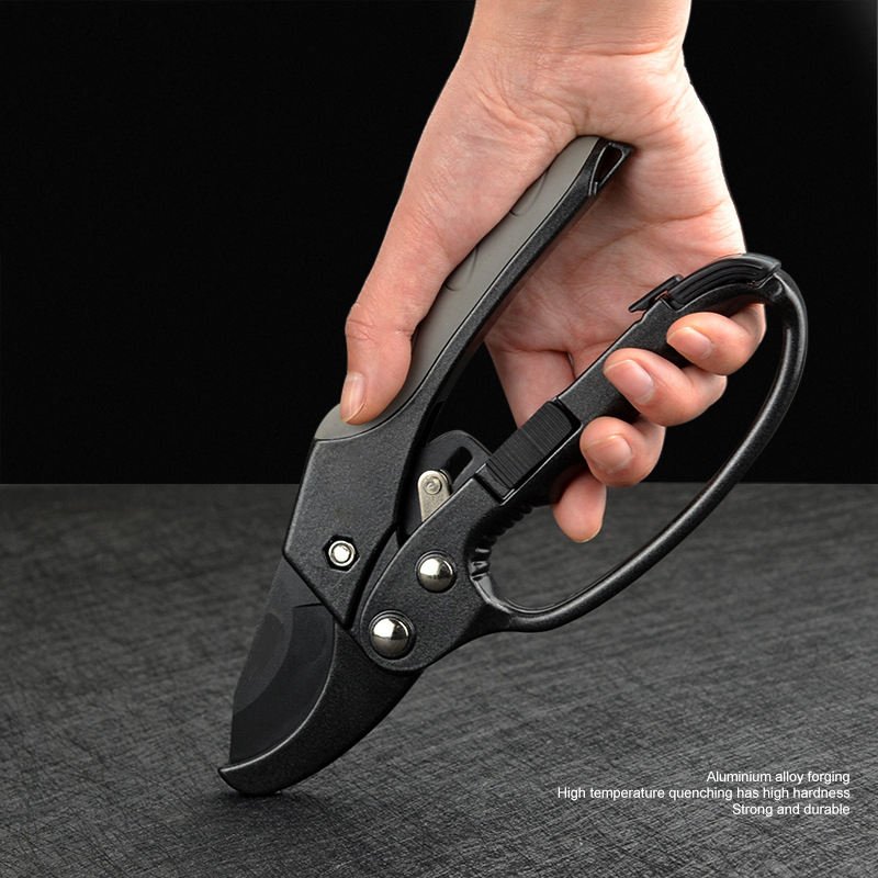 Factory Whosale Garden Shears Bypass Pruners Labor-saving Ratchet Gardening Shears Scissors