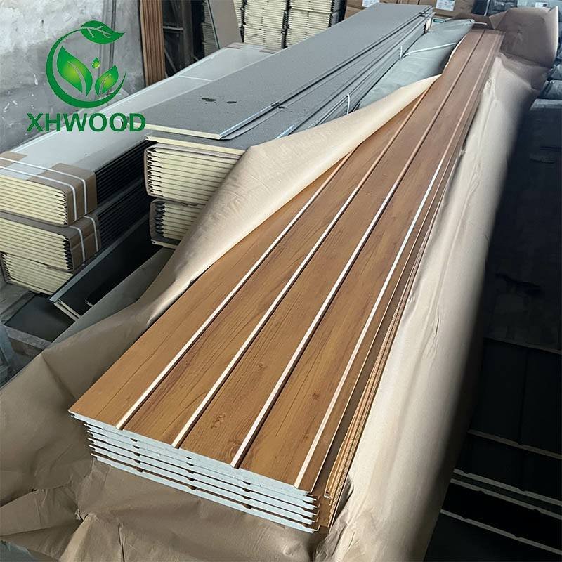Exterior Wall Decoration Insulated Wall Panel PU Aluminum Strong Weather Resistance Sandwich Panel