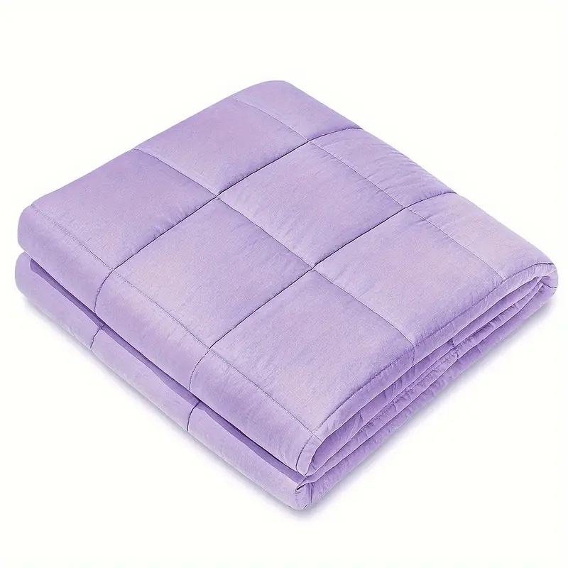 Custom Heavy Grey Cotton 15lbs Weighted Blanket for Adults with Autism Eco-Friendly Woven Fabric Wearable for Home Use