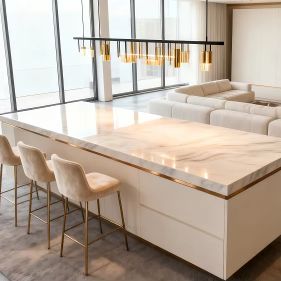 Rock Slab Calacatta Ceramic Tiles Modern Design Heat Insulation Stone Texture for Kitchen Countertops Mall Walls Custom Interior