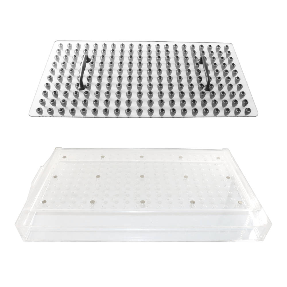 200 Holes Acrylic Manual Seeder Lightweight Plastic Seed Sowing Tool for Seedling