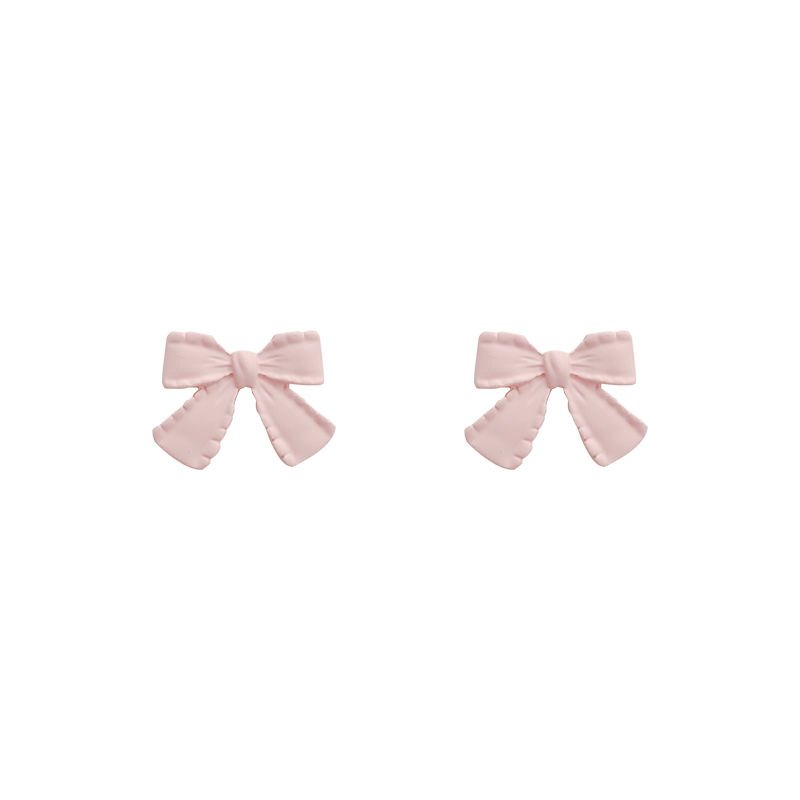 Light Luxury Sweet Bowknot Earrings Temperament Simple Wild Earring Fashion Small and Fresh Ear Studs