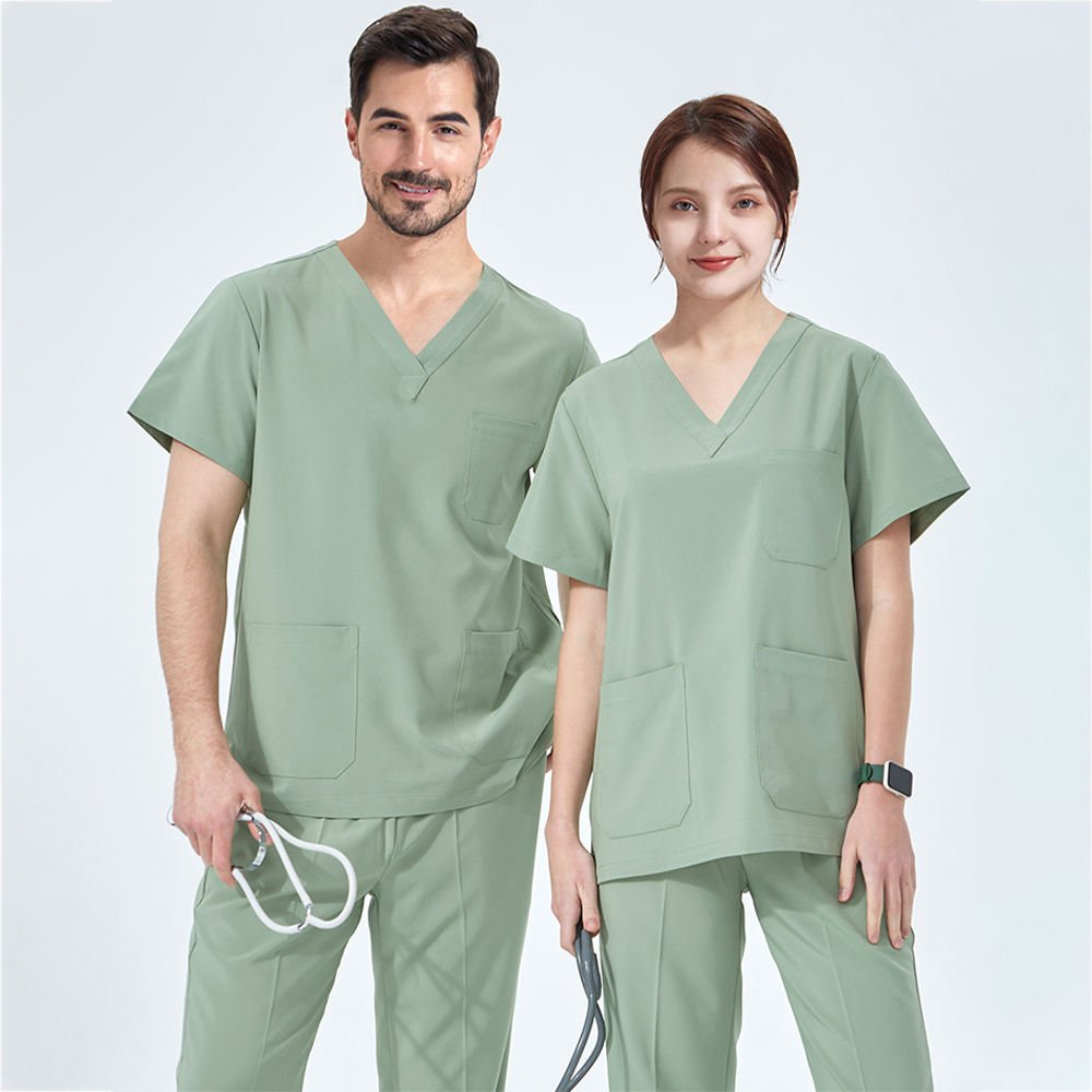STRETCH Scrub Set Medical Scrubs Nursing Uniforms Quick Dry Doctors Nurses for Women and Men Clinical Sanitary Outfits Tunics