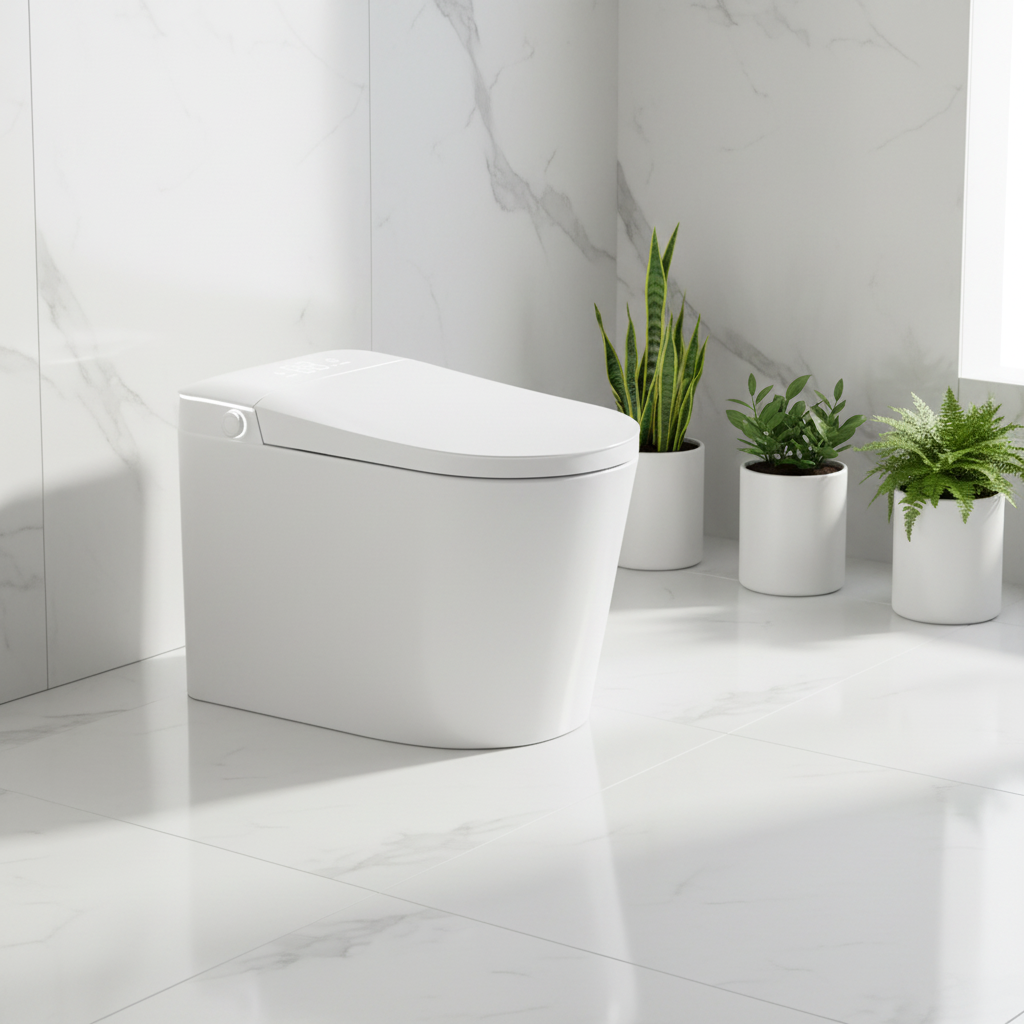 Modern Design Automatic Ceramic Smart Toilet Intelligent WC Bidet Intelligent Toilet for Bathroom