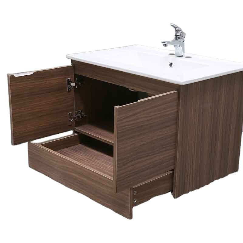 Modern European Style OEM RTA Plywood Cabinet Makeup Dressing Table with Washbasin Vanity Vietnamese Bathroom Stone Material