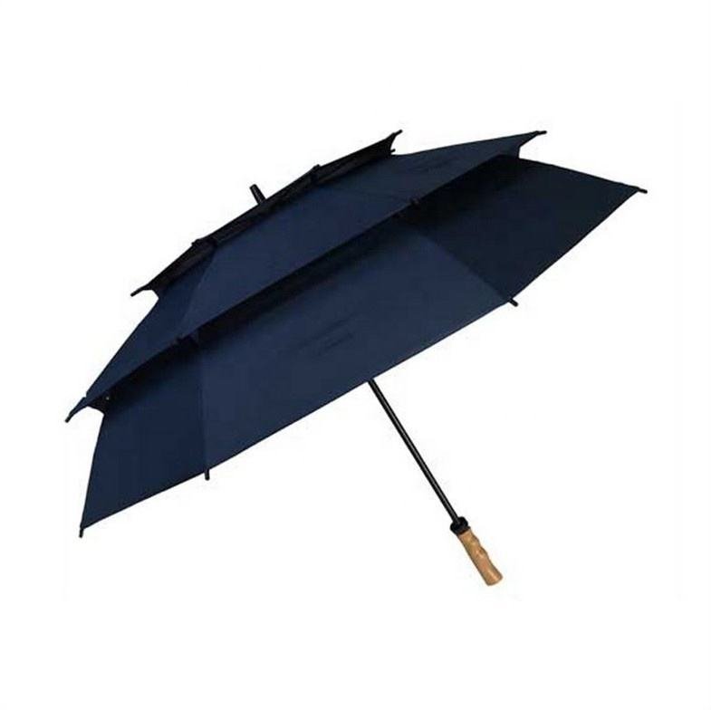 Modern Windproof Golf Umbrella with Straight Design 190T Nylon Fabric & Double Ribs for Outdoor Sports