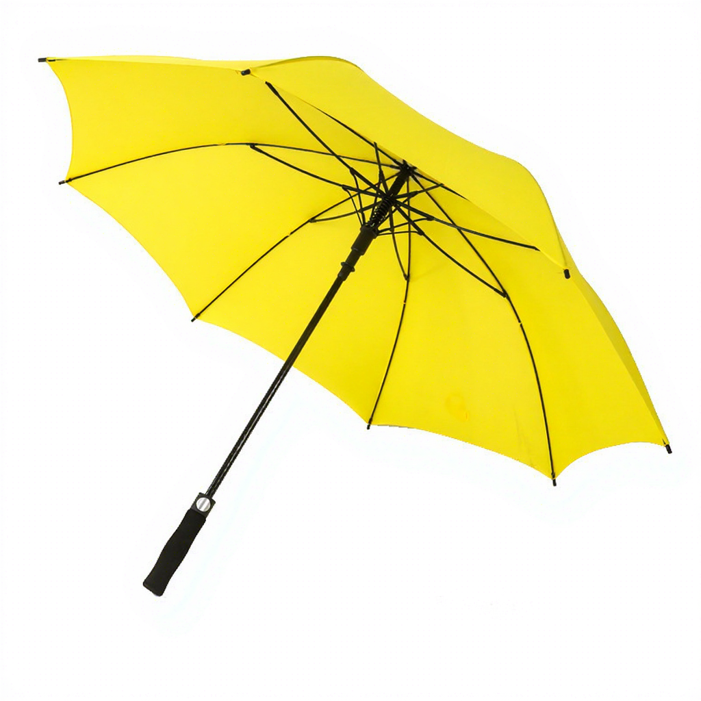 27-inch Golf Umbrella Large Straight Pole 190T Nylon Frame Long Handle Auto Open Button Wind-Resistant Business Use Umbrella