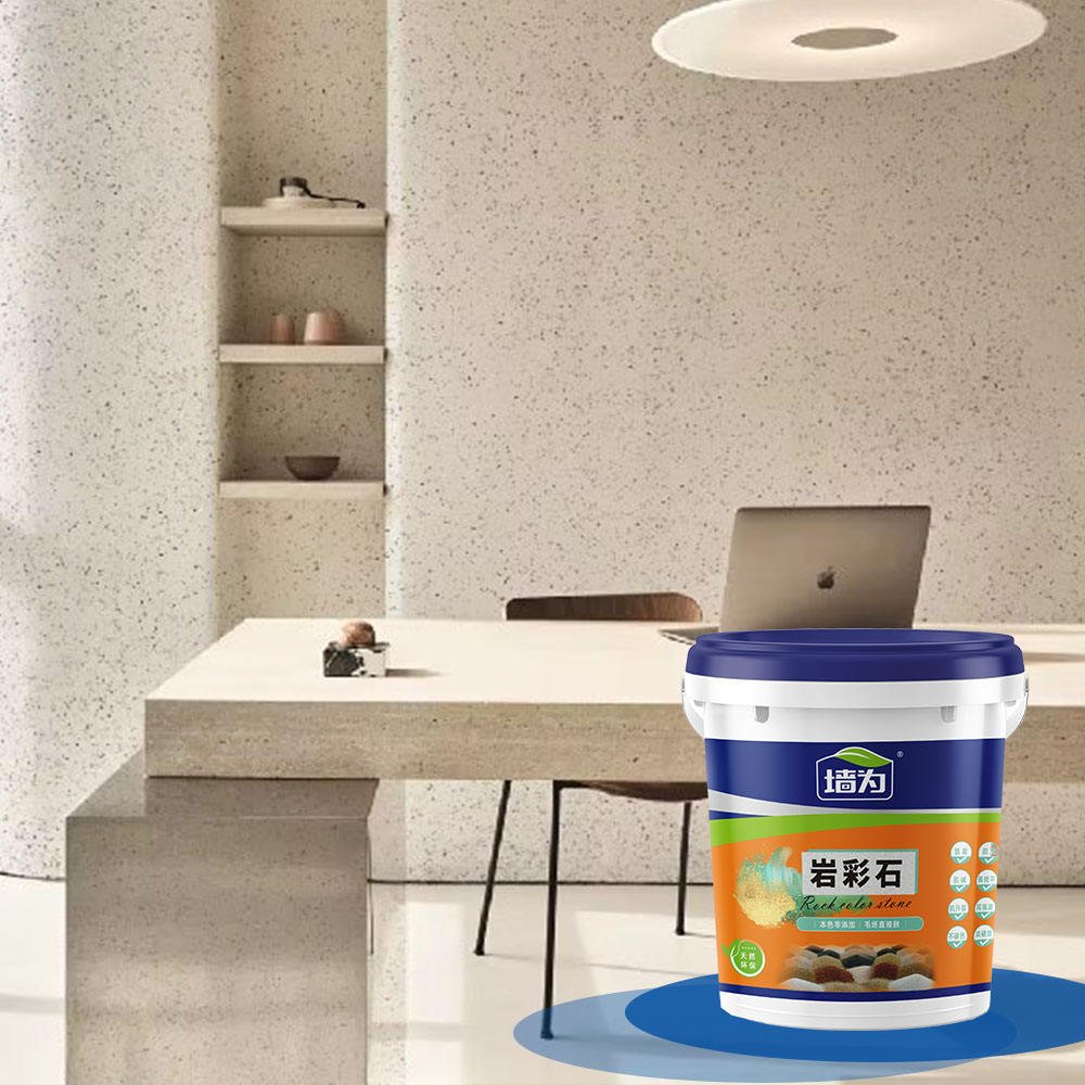 Color Stone Paint - Easy Construction with Direct Scraping, Spray-Free, Smooth Flat Surface for Indoor & Outdoor Use