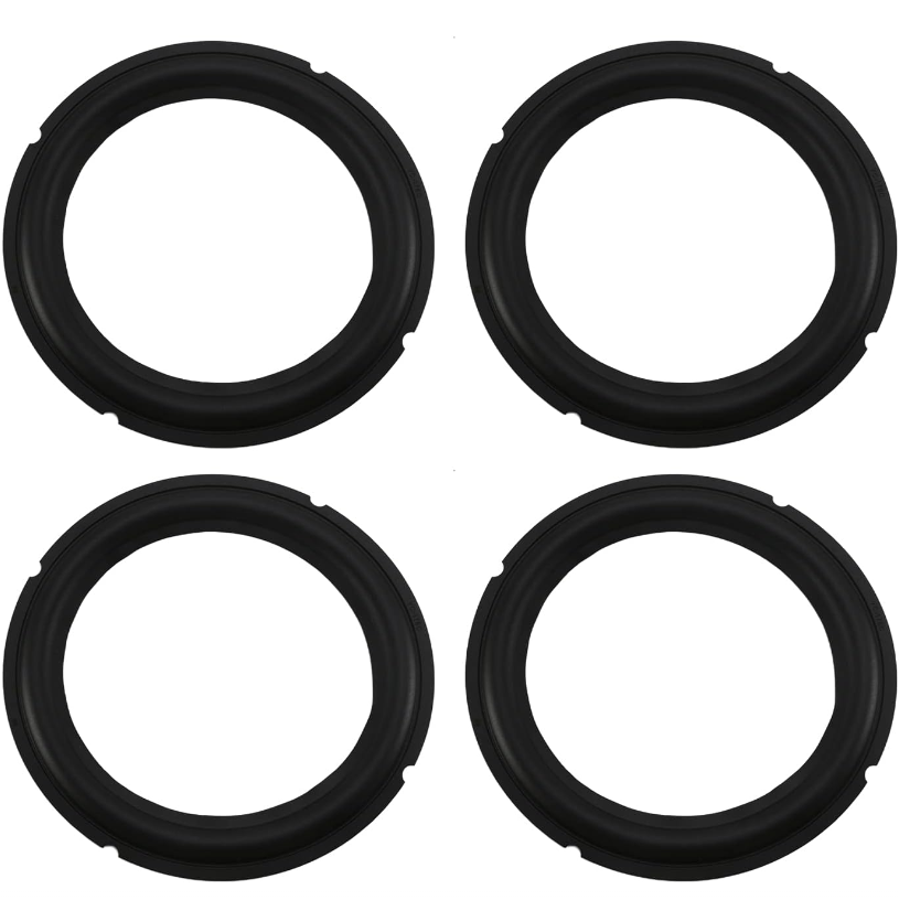 8 Inch Black Notch Speaker Rubber Edge Surround Rings Replacement Parts for Speaker Repair