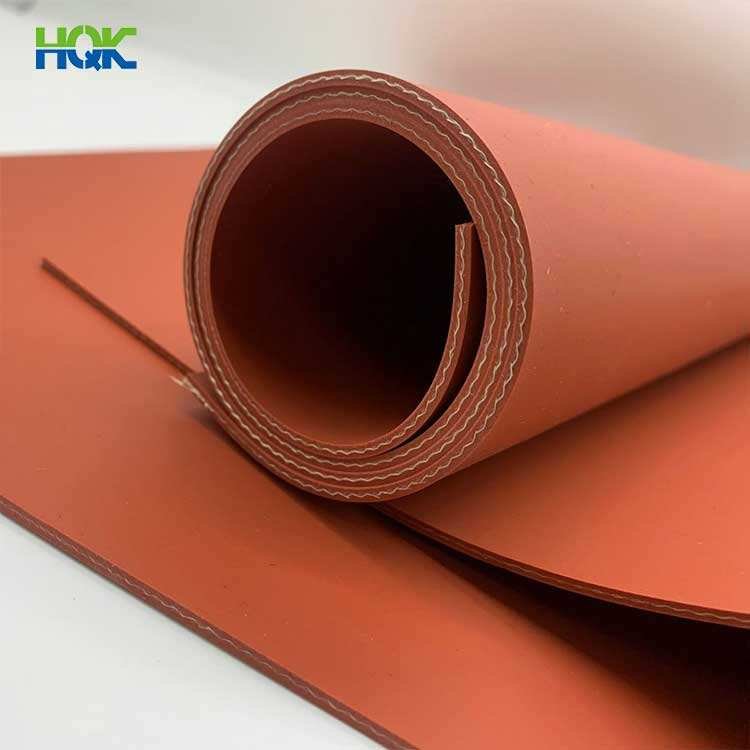 Custom Different Size Colorful Transparent Gel Sheet Rolls Silicone Rubber Sheet with Cloth Fabric Fiberglass