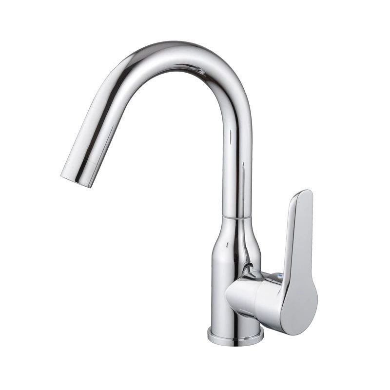 Hot Sell Chrome Plated Bathroom Faucet Stainless Steel Deck Mounted Basin Mixer Faucet Water Basin Faucet