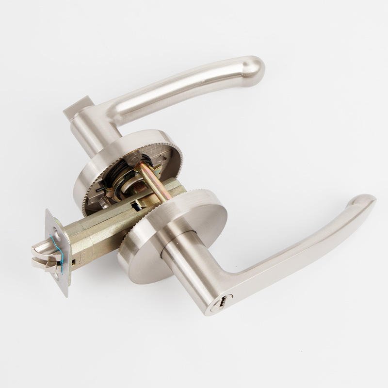 Best Quality Zinc Alloy Gold Stainless Steel Three-Bar Handle Lock Easy Installation Hotel Use 5-Year Warranty Bedroom Bathroom